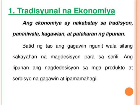 kasabihan tungkol sa ekonomiya|Tradisyunal Na Ekonomiya Halimbawa At Kahulugan .